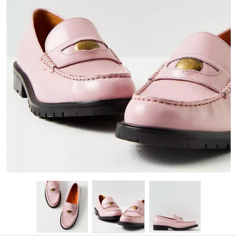 Free people Liv Loafer Perfect Pink! Beautiful NWOT Size 8.